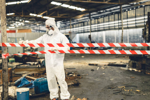 Professional Biohazard technician working in Fairfield, IL